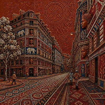 Cameroonian Art Style Style Transfer Example