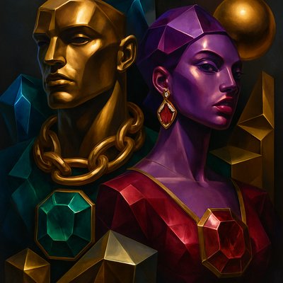 portrait of two people together