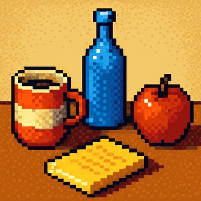 still life with everyday objects