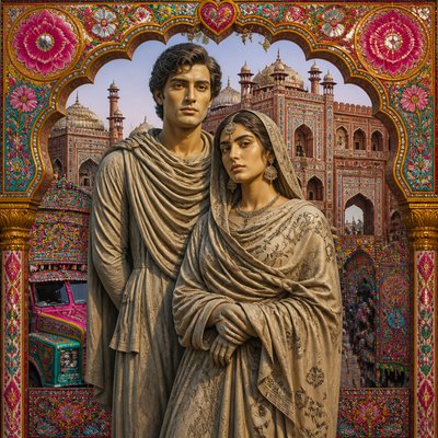 portrait of two people together