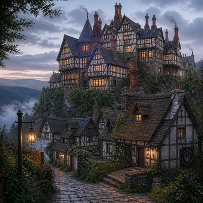 majestic castle on a hilltop