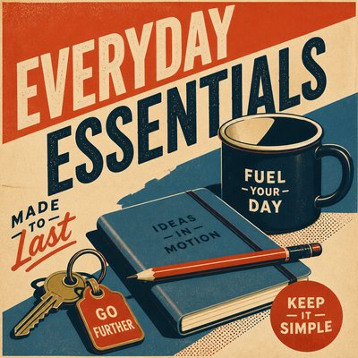 still life with everyday objects — Poster Art Style