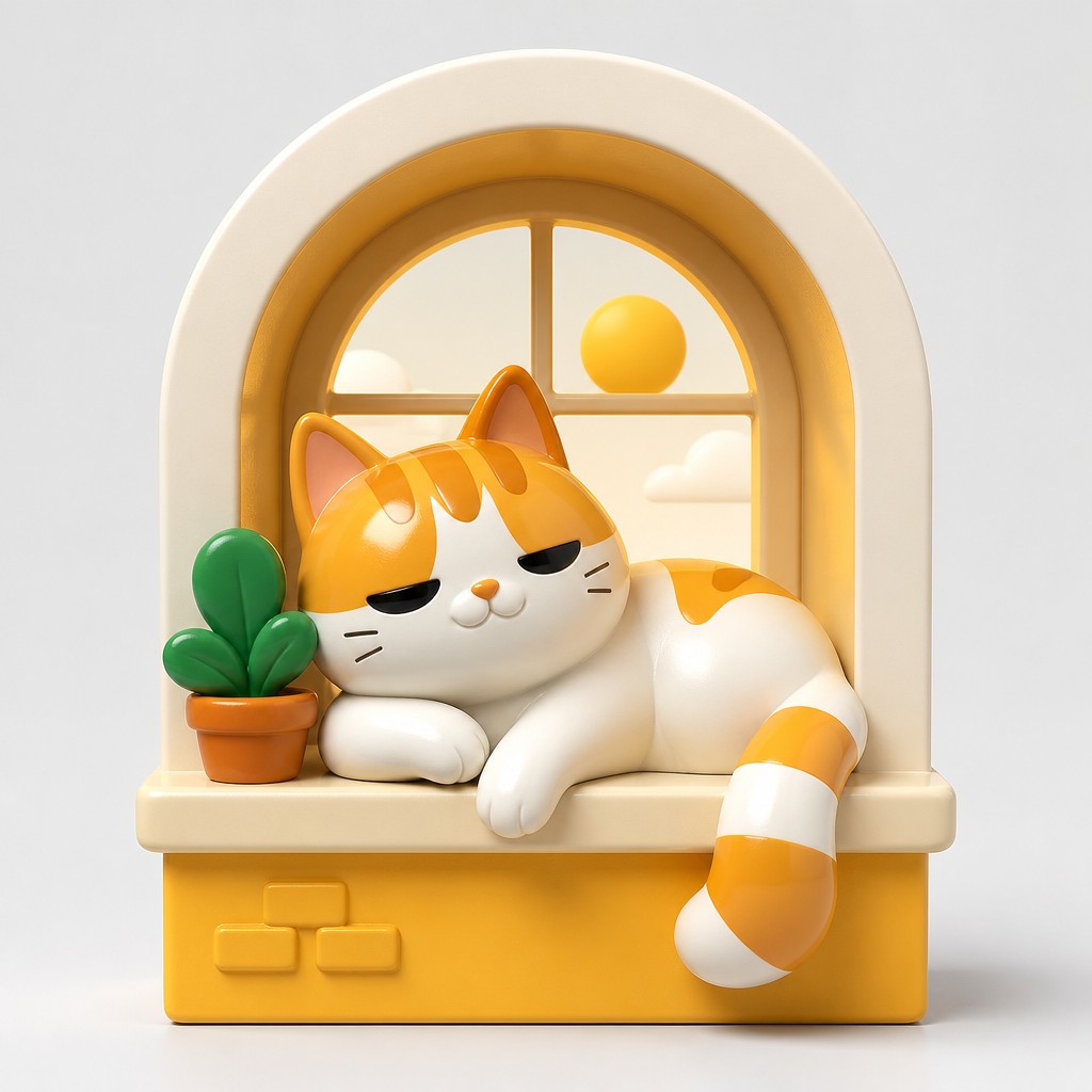 a cat lounging in a sunlit window