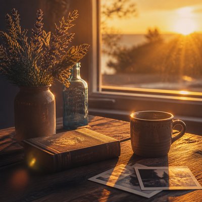 still life with everyday objects — Golden Hour Landscape Photography Style