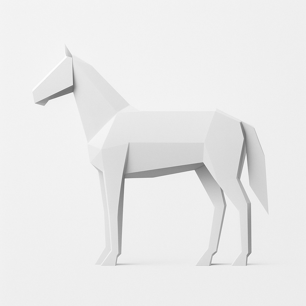 animal standing in natural pose