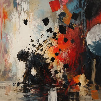 art that describes someone losing everything
