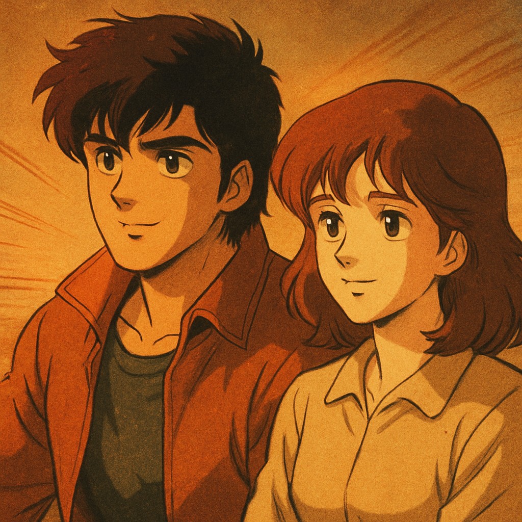 portrait of two people together