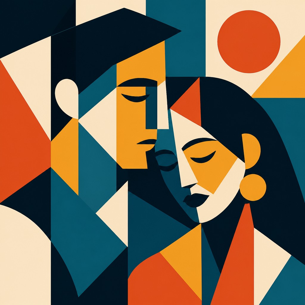 portrait of two people together
