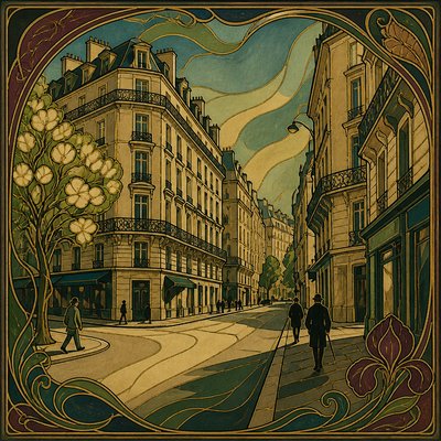 Art Nouveau Style Style Transfer Example