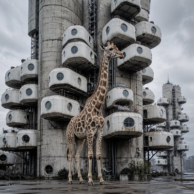 animal standing in natural pose — Metabolist Architecture