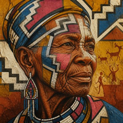 close-up portrait of an elderly person with expressive weathered features