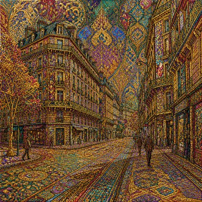 Maximalism Art Style Style Transfer Example