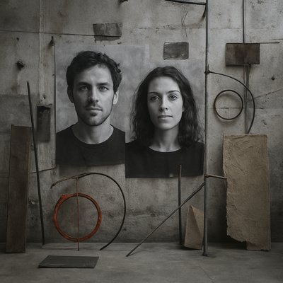 portrait of two people together