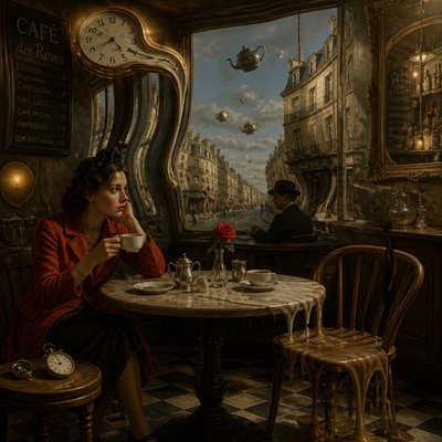 cozy cafe interior with warm lighting