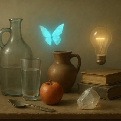 still life with everyday objects