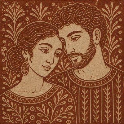portrait of two people together