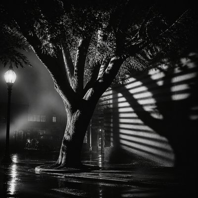 a tree in nature — Film Noir Aesthetic