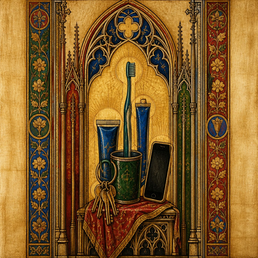 still life with everyday objects — Gothic Religious Art