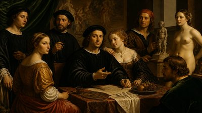 Raphael with his mistress and models