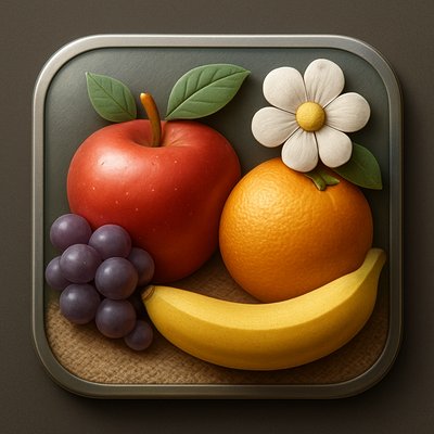 still life arrangement of fruits and flowers