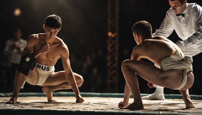 a couple of men standing next to each other