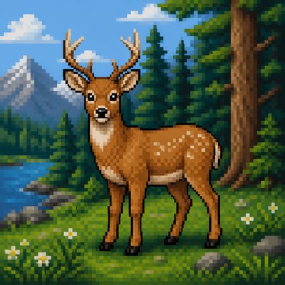 animal standing in natural pose