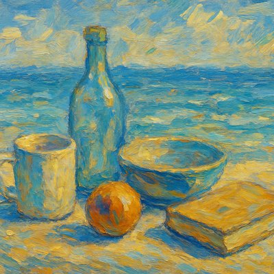 still life with everyday objects
