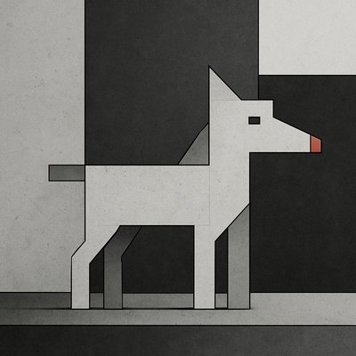 animal standing in natural pose