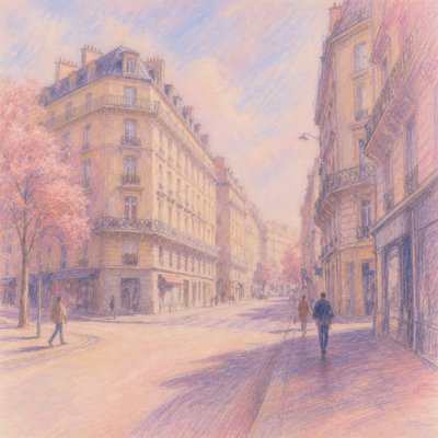 Pastel Art Style Style Transfer Example