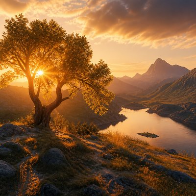 wide landscape with natural scenery