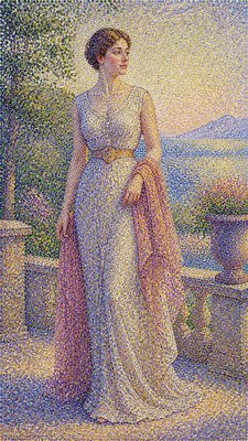 full-length portrait of an elegant figure
