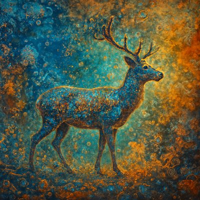 animal standing in natural pose