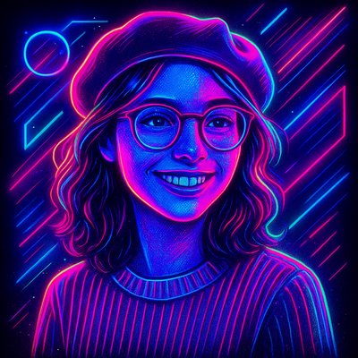 Neon Pop Art Style Style Transfer Example