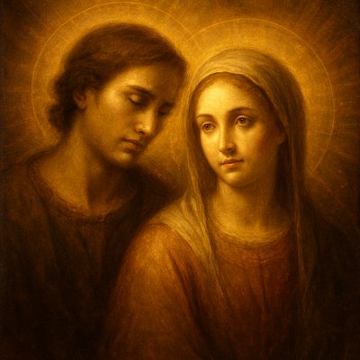 portrait of two people together