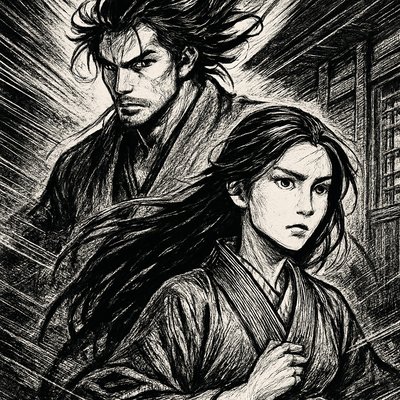 portrait of two people together