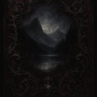 serene landscape with mountains and water