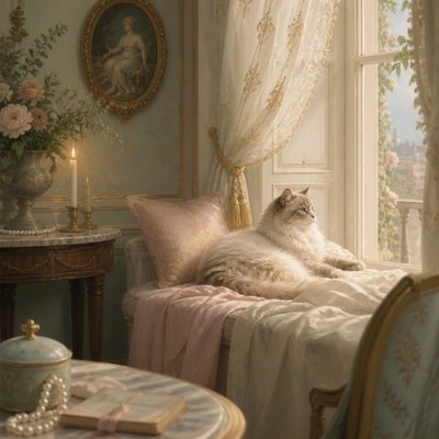 a cat lounging in a sunlit window