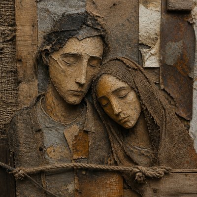 portrait of two people together