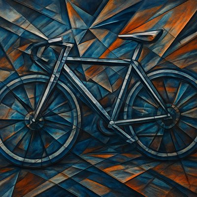 bicyle resting against a wall