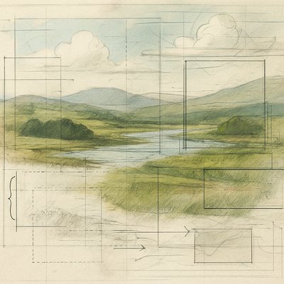 wide landscape with natural scenery