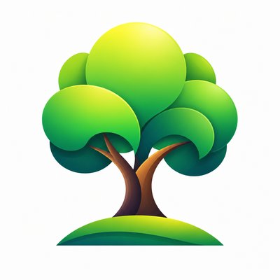 a tree in nature — Gradient Icon Design