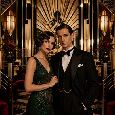 portrait of two people together