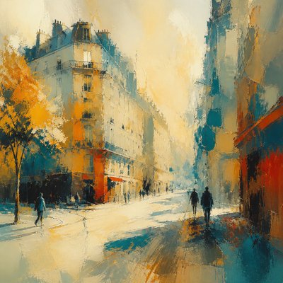 Abstract Landscape Art Style Style Transfer Example