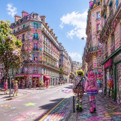 Harajuku Fashion Style Style Transfer Example