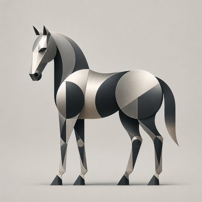 animal standing in natural pose — Minimalist Jewelry Design