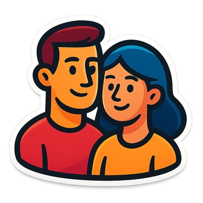 portrait of two people together