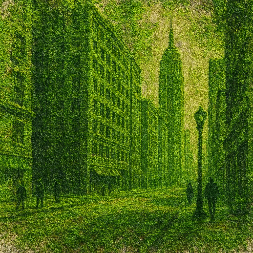 Moss Graffiti Street Art Style Style Transfer Example