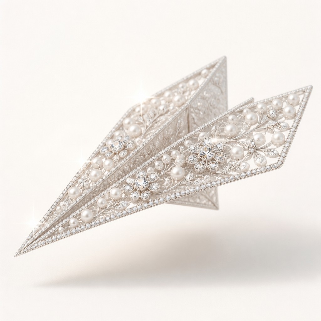 a paper plane, clean minimal composition on a plain background, no text