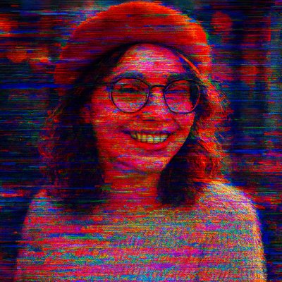 Glitch Art Style Style Transfer Example