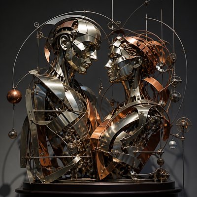 portrait of two people together